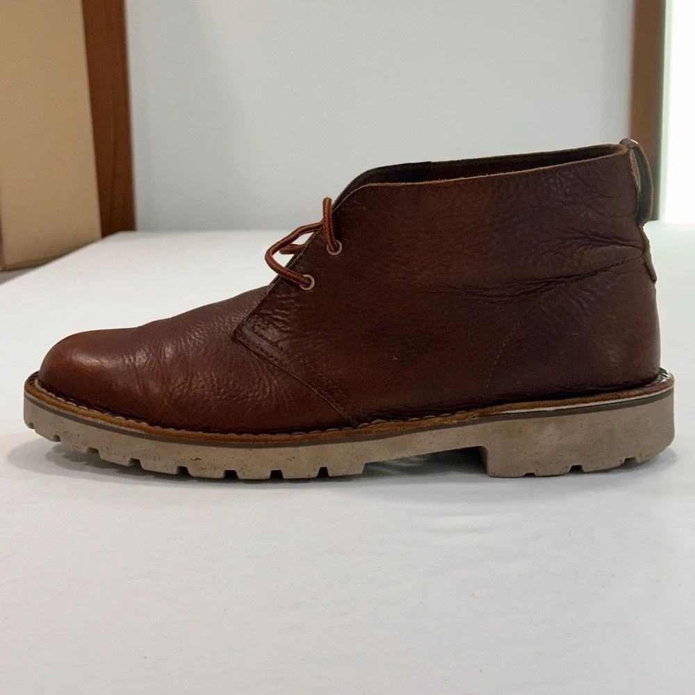 Clarks‎ Morris Peak Desert Boots Mens 13 Brown Leather Lug Sole | Heritage